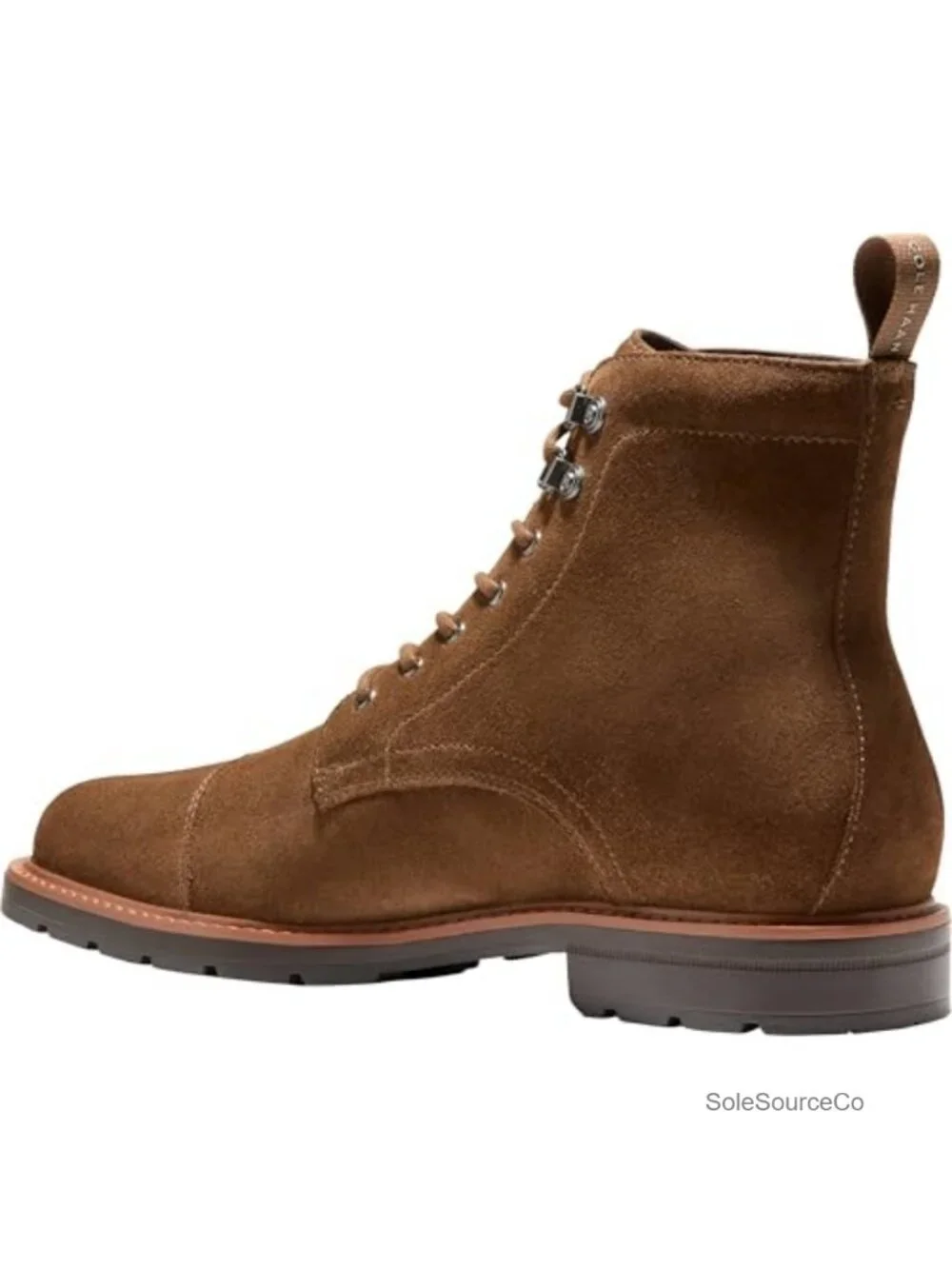 Men's Leather Lined Work Boots Water Resistant EVA Sole Cap Toe